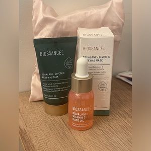 New! Biossance Best Sellers Minis + Face Mask